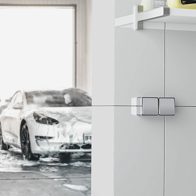 Выключатель одноклавишный влагозащищенный Werkel Gallant серебряные a052767