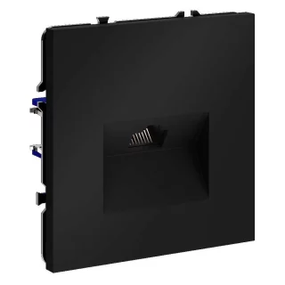 Розетка компьютерная встраиваемая VOLTUM S70 RJ45 кат 6, (черный матовый) VLS060108