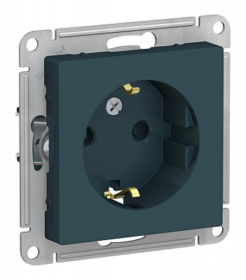 Розетка SE AtlasDesign изумруд ATN000845