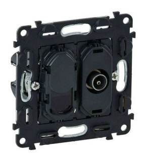 Механизм розетки TV+ RJ45 Legrand  Valtna Inmatic 753055