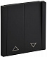 Выключатель жалюзи 10А IEK FORTE&PIANO FP111M FP-V15-0-10-1-M-K02 металл черный