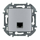 Розетка RJ45 с заземлением алюминий Legrand Inspiria 673832