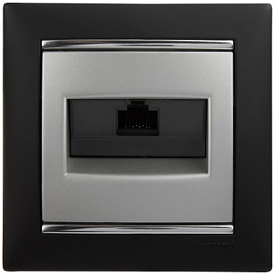 Рамка на 1 пост черная Legrand Valena Classic 770391