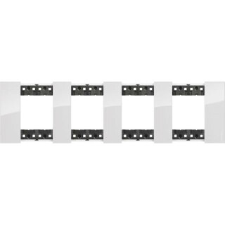 Рамка на 4 поста 8 модулей лед Bticino Living Now KA4802M2DW
