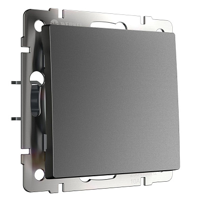 Выключатель одноклавишный Werkel графит матовый a063095