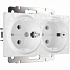 Розетка двойная с заземлением Werkel Hammer W1272001 белый a052019
