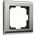 Рамка на 1 пост Werkel Metallic W0011602 никель a051000