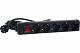Сетевой фильтр с выключателем и заземлением 3м General Lighting Systems GPS-5-16-3x1-300-B 471004, черный