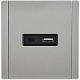 Розетка USB A+C 18Вт IEK FORTE&PIANO FP751M FP-U22-018-M-K50 металл никель