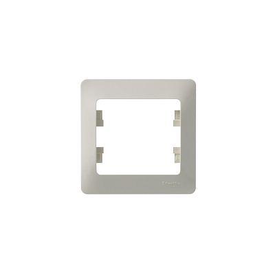 Рамка для розетки на 1 пост бежевая SE Glossa GSL000201