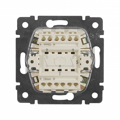 Выключатель двухклавишный белый Legrand Valena Classic 774405