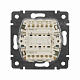 Выключатель двухклавишный белый Legrand Valena Classic 774405