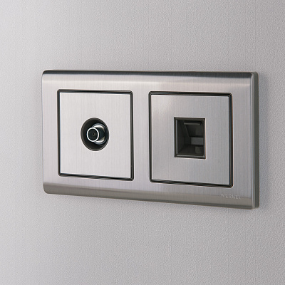 Розетка RJ-45 Werkel W1181002 никель a051079