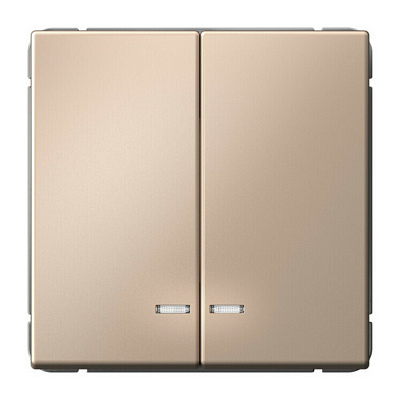 Выключатель двухклавишный SE ArtGallery (сх. 5а) 10AX с подсветкой механизм GAL001253