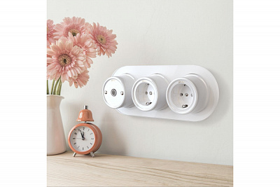 Розетка с заземлением и шторками белая Werkel W5671101 a051309