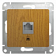 Розетка RJ45 кат.5е дерево дуб SE Glossa GSL000581K