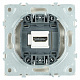 Розетка HDMI 2.0 Type A (механизм), STEKKER Эмили, RST00-5118-08, кашемир, soft touch