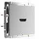 Розетка HDMI Werkel серебряные a039268