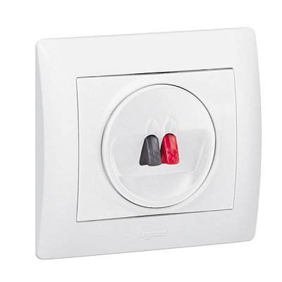 Накладка на аудиорозетку белая Legrand Galea Life 771000