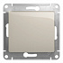Выключатель одноклавишный SE Glossa молочный GSL000911