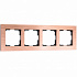 Рамка на 4 поста Werke Aluminium бронза W0041712 a058765