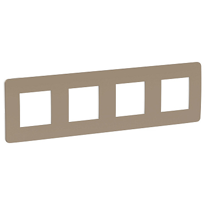 Рамка на 4 поста песочный SE Unica Studio NU280826
