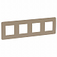 Рамка на 4 поста песочный SE Unica Studio NU280826