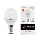 Лампа Gauss Elementary Шар 10W 710lm 3000K Е14 LED 53110