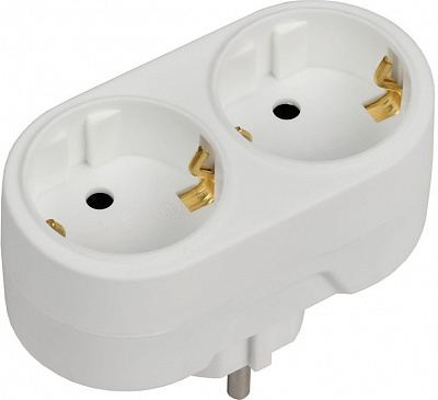 Разветвитель 2-м 16А IP20 Т-01/02 круглый IEK WTP10-16-02