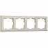 Рамка на 4 поста Werkel Stark W0041803 слоновая кость a050916