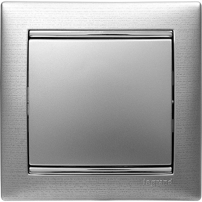 Выключатель одноклавишный алюминий Legrand Valena Classic 770101