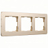 Рамка на 3 поста Werkel Platinum W0032611 шампань a059217