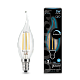 Лампа Gauss Filament Свеча на ветру 5W 450lm 4100К Е14 LED 104801205-D (12 шт)