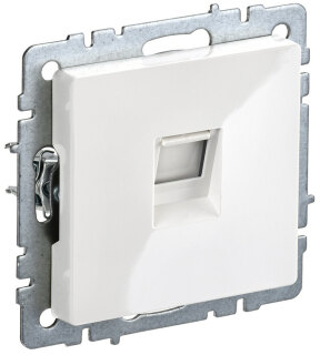 Розетка RJ45 IEK Brite кат.5E РК10-БрБ белый BR-K10-1-K01