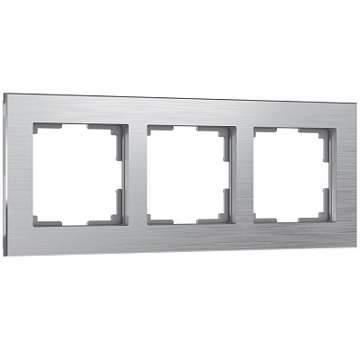 Рамка на 3 поста Werkel Aluminium W0031706 алюминий a050950