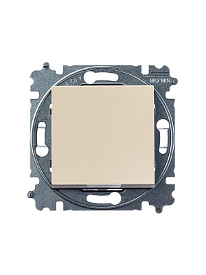 Переключатель одноклавишный ABB Levit слоновая кость/белый 2CHH590645A6017