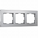 Рамка на 3 поста Werkel Aluminium W0031706 алюминий a050950