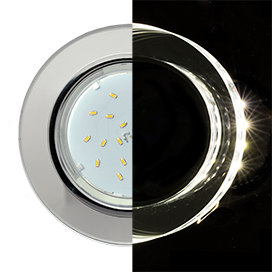 Встраиваемый светильник Ecola Glass GX53 SM53RNECH