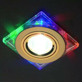 Точечеый встраиваемый светильник Elektrostandard 2080 Gold/7multi