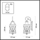 Уличный настенный светильник Odeon Light Sation 4045/3W
