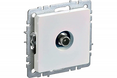 Розетка TV проходная IEK Brite РТВ10-0-БрЖ жемчуг BR-A10-P-K36