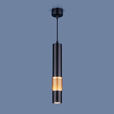 Подвесной светильник Elektrostandard DLN001 MR16 9W 4200K черный матовый/золото a045509