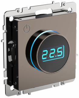 Термостат электронный с индикацией IEK Brite ТС10-1-БрТБ бронза BR-RT11-K45