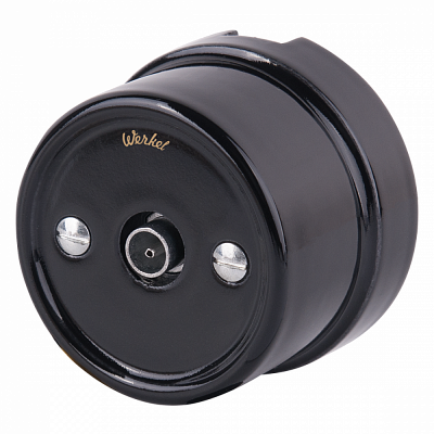 Розетка ТВ оконечная Werkel Ретро черный a036817