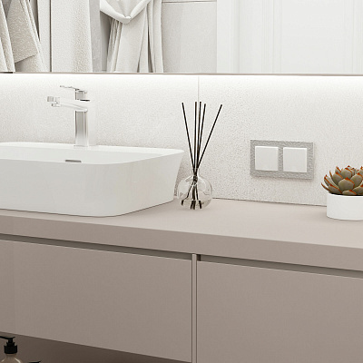 Розетка с заземлением и защитной крышкой Werkel белые матовые a059267