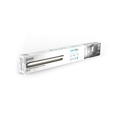 Настенный светодиодный светильник Gauss BR002 12W 860lm 200-240V 520mm LED 1/20 204979