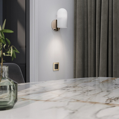 Выключатель двухклавишный Werkel черный акриловый a064037