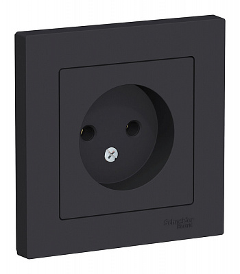 Розетка SE AtlasDesign карбон ATN001040