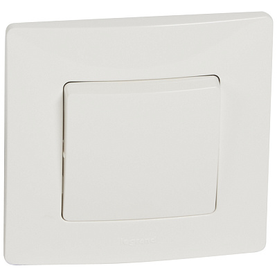 Рамка для розетки на 1 пост белая Legrand Etika 672501