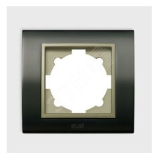 Рамка на 4 поста черный жемчуг/титановый EL-BI Zena Platin 500-073314-228
